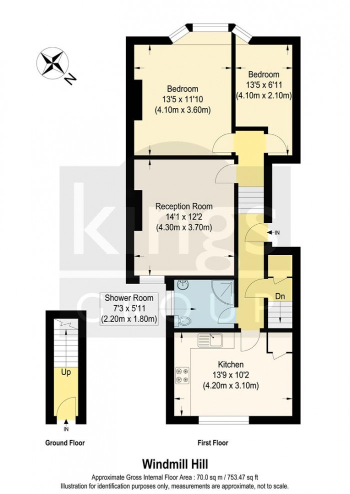 Floorplan for Windmill Hill, Enfield