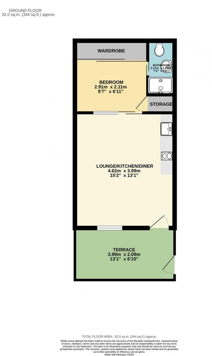 Floorplan for Clifford Road, London