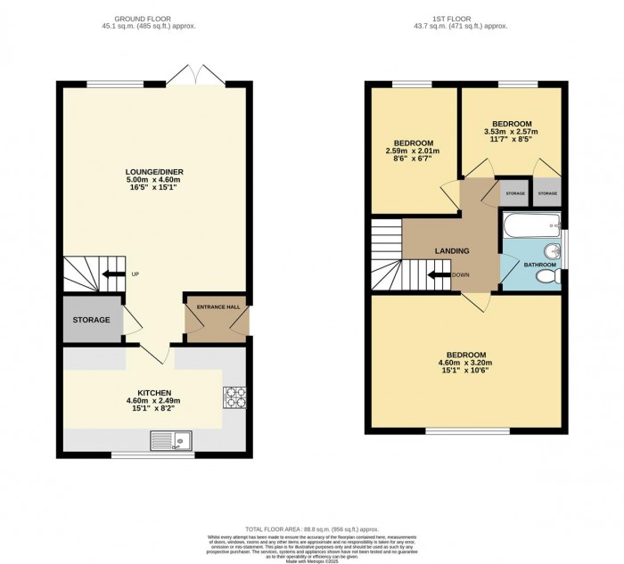 Floorplan for Bushbarns, Cheshunt, Waltham Cross