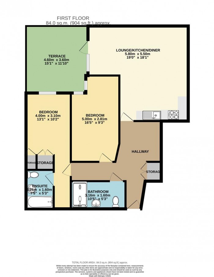 Floorplan for South Grove, London