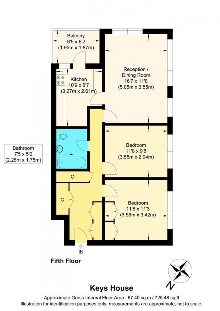 Floorplan for Beaconsfield Road, Enfield