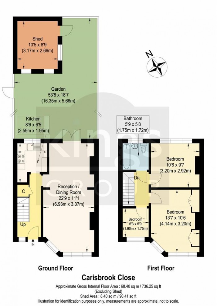 Floorplan for Carisbrook Close, Enfield