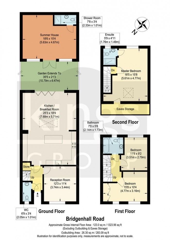 Floorplan for Bridgenhall Road, Enfield