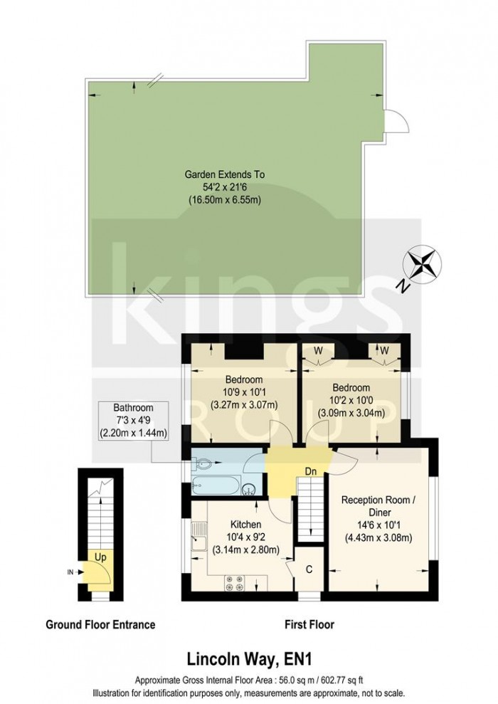 Floorplan for Lincoln Way, Enfield