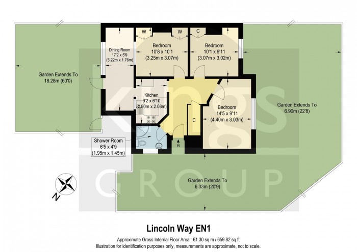 Floorplan for Lincoln Way, Enfield