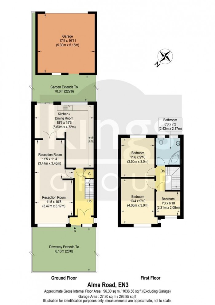 Floorplan for Alma Road, Enfield