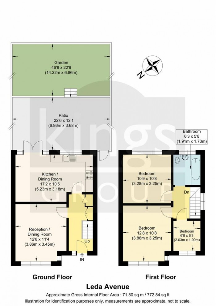 Floorplan for Leda Avenue, Enfield