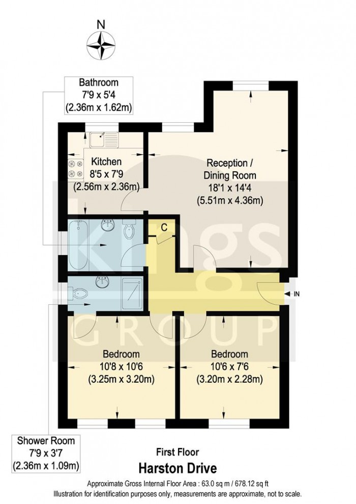 Floorplan for Harston Drive, Enfield