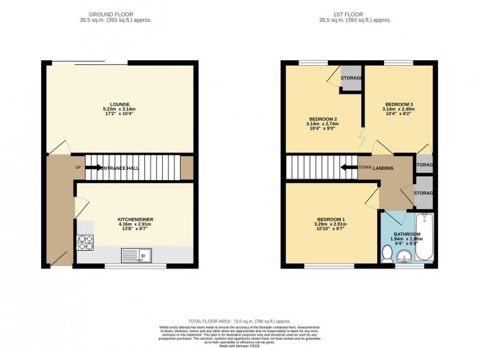Floorplan for Spinning Wheel Mead, Harlow