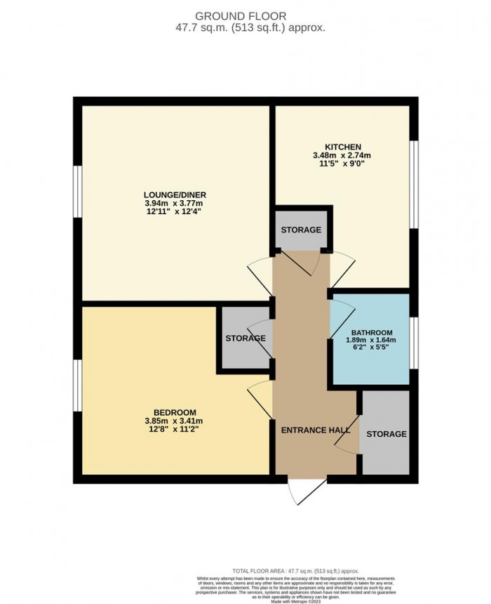 Floorplan for Hoe Street, London