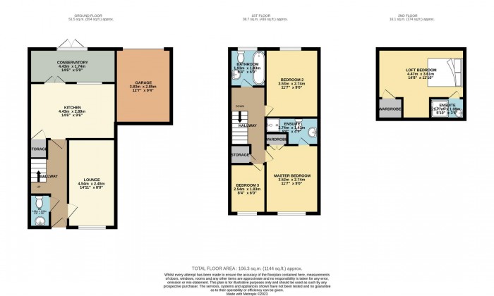 Floorplan for Parish Way, Harlow