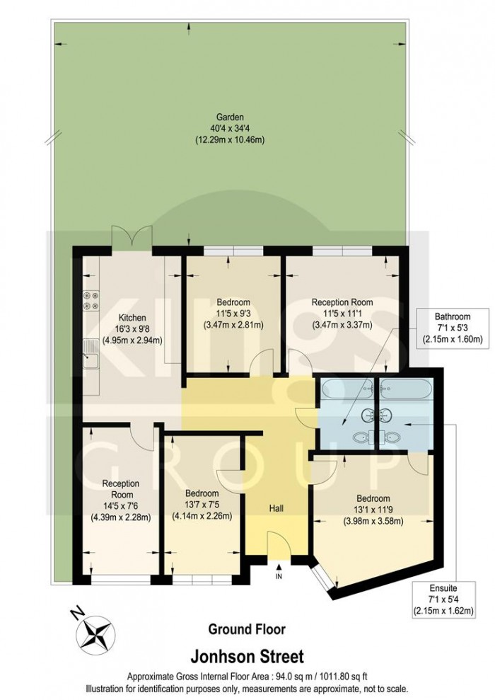 Floorplan for Johnson Street, London