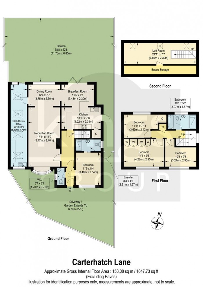 Floorplan for Carterhatch Lane, Enfield