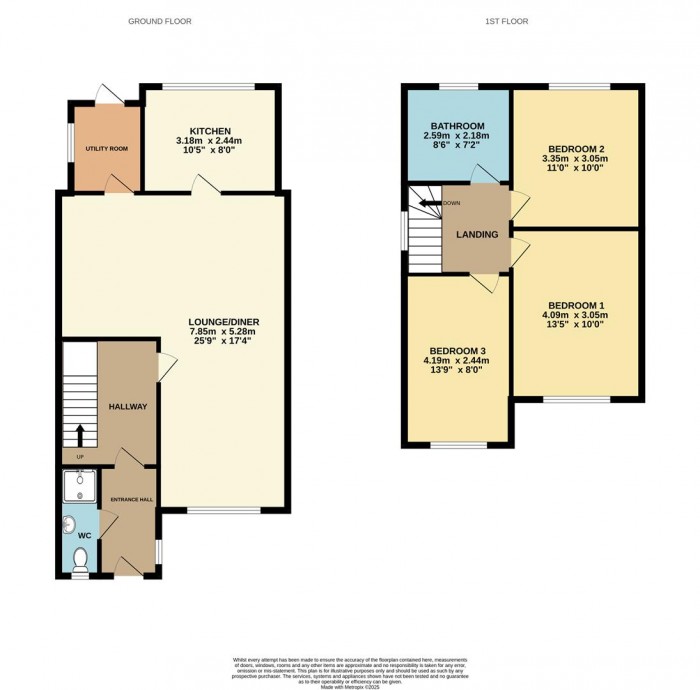 Floorplan for Long Moor, Cheshunt, Waltham Cross