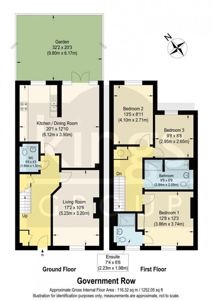 Floorplan for Government Row, Enfield