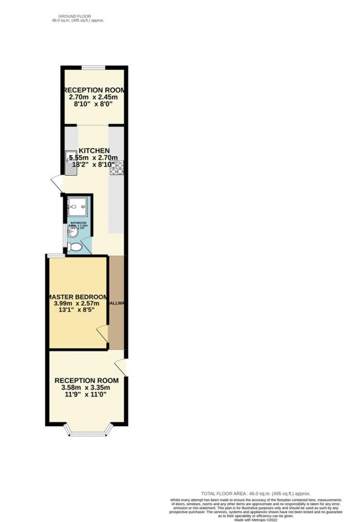 Floorplan for Blackhorse Lane, London
