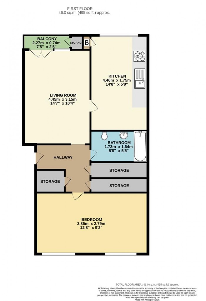 Floorplan for Hamilton Close, London