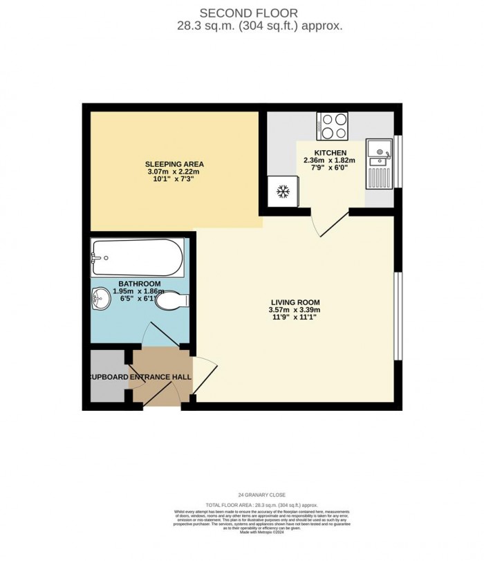 Floorplan for Granary Close, Edmonton, N9