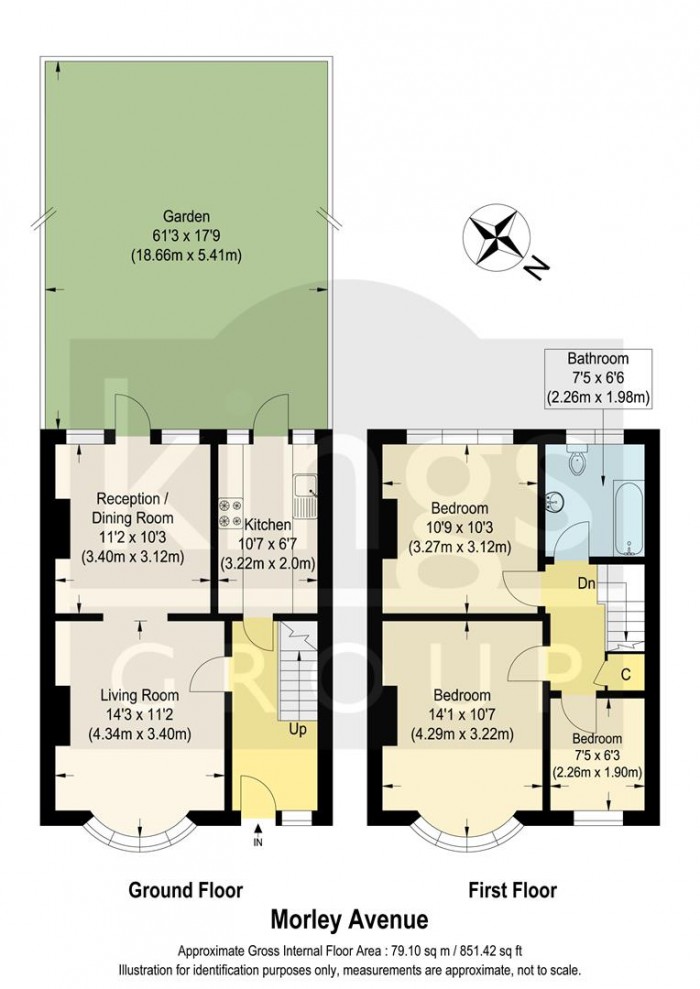 Floorplan for Morley Avenue, Edmonton, N18