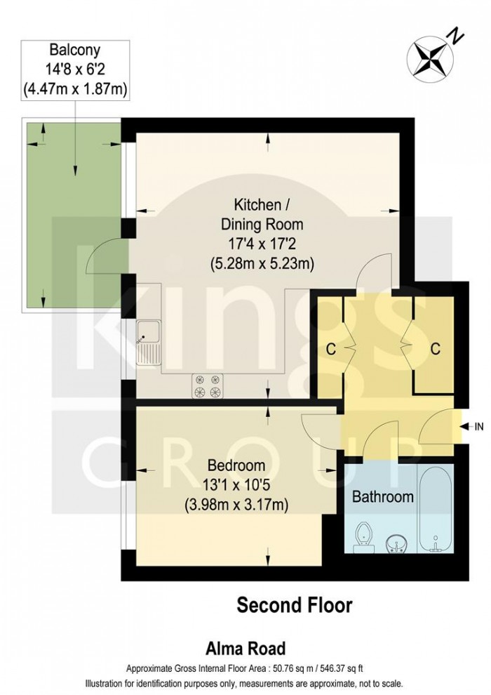 Floorplan for Alma Road, Enfield