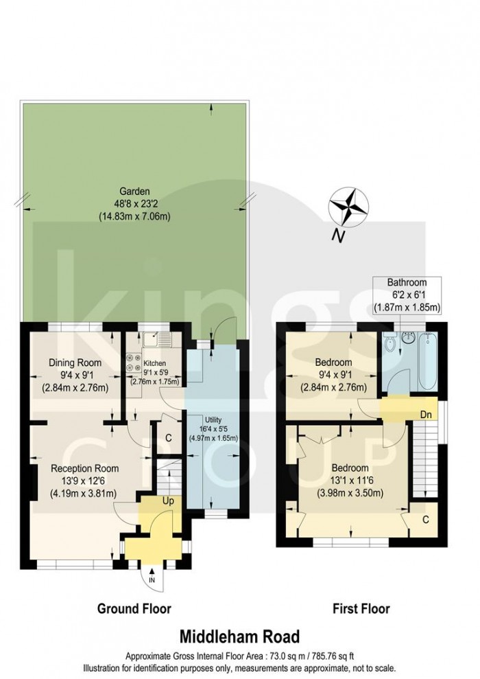 Floorplan for Middleham Road, Edmonton, N18