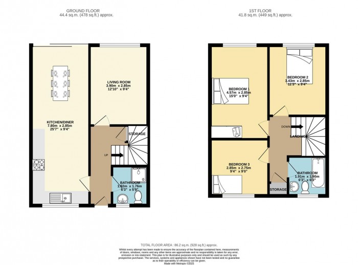 Floorplan for Lower Meadow, Harlow