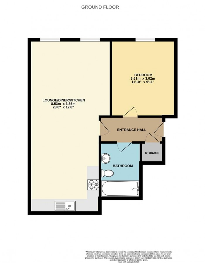 Floorplan for Chaucer Way, Hoddesdon
