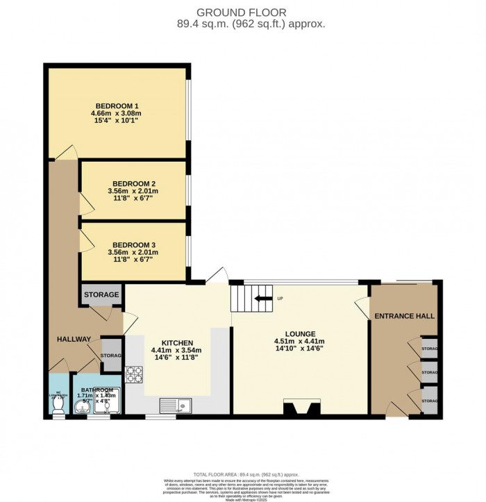 Floorplan for Bishopsfield, Harlow