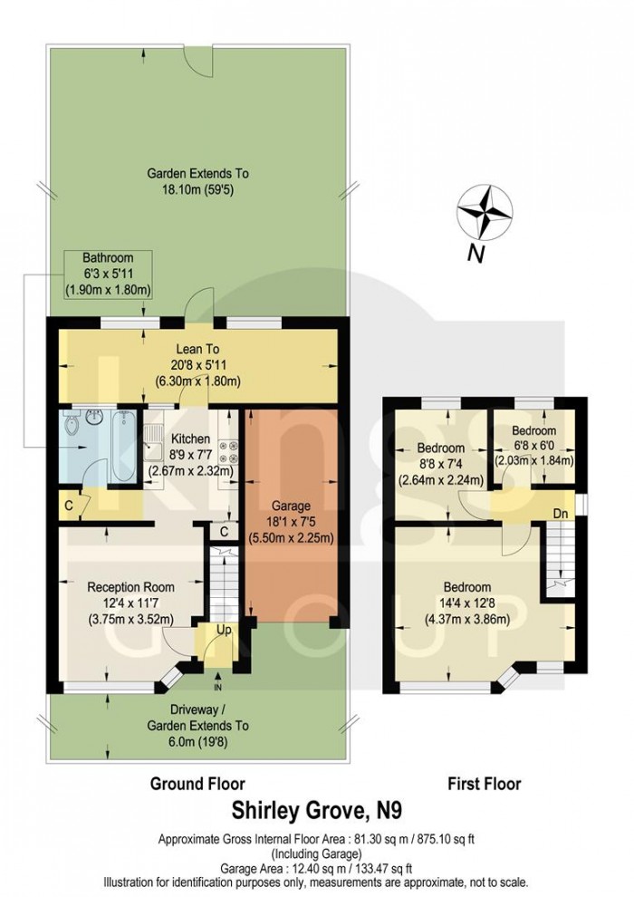 Floorplan for Shirley Grove, Edmonton, N9