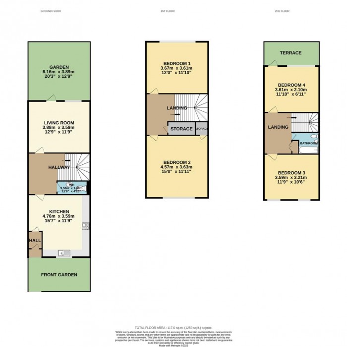 Floorplan for Minster Walk, London