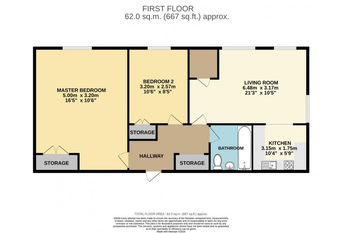 Floorplan for Creighton Road, London