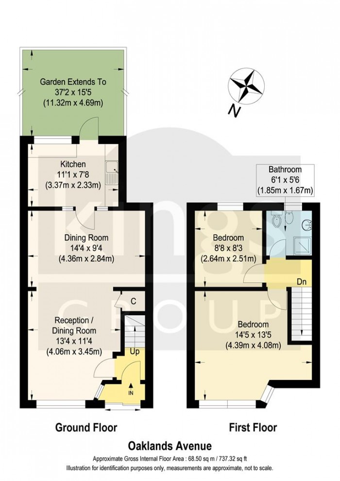 Floorplan for Oaklands Avenue, Edmonton, N9