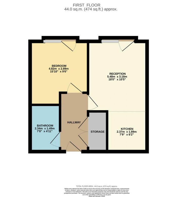 Floorplan for Gainsford Road, London