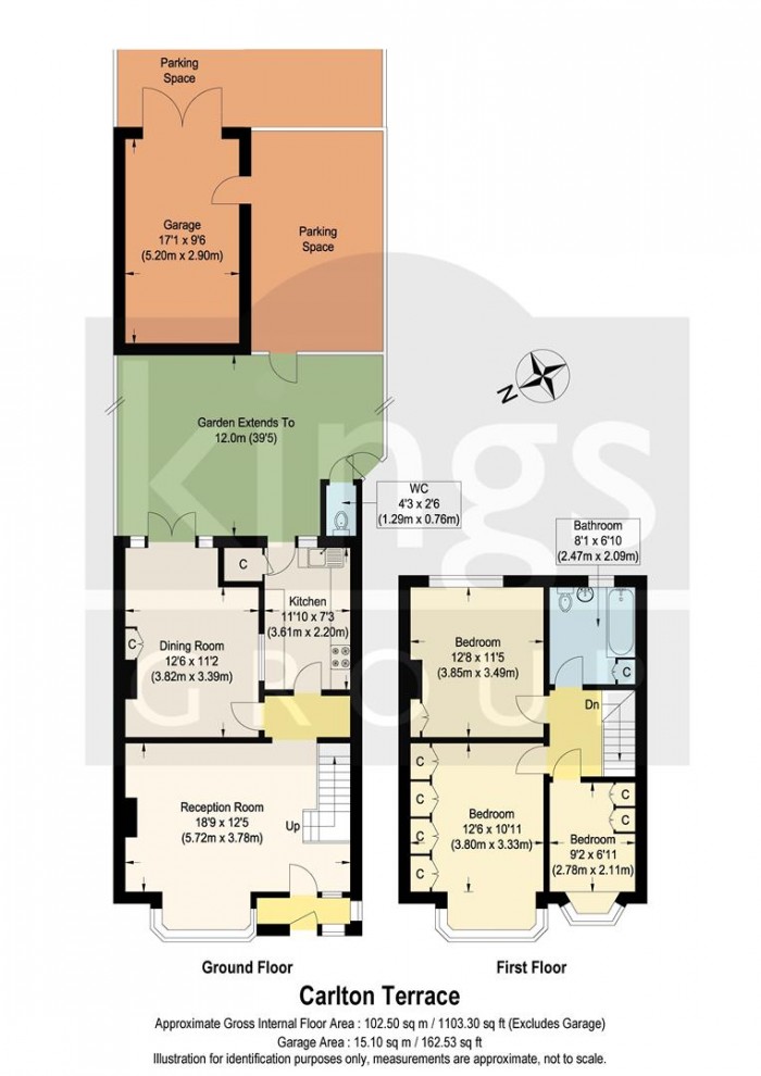 Floorplan for Carlton Terrace, Edmonton, N18