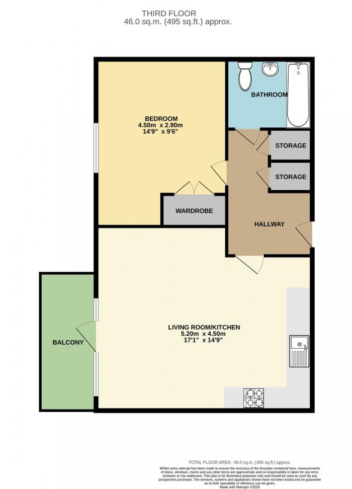 Floorplan for Grovelands Road, London