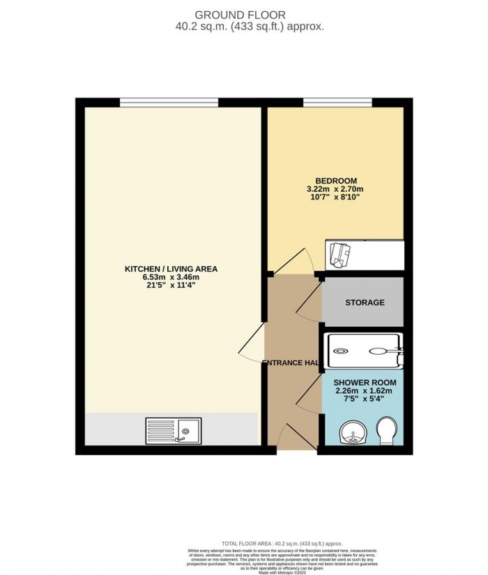 Floorplan for Edinburgh House, Edinburgh Gate, Harlow