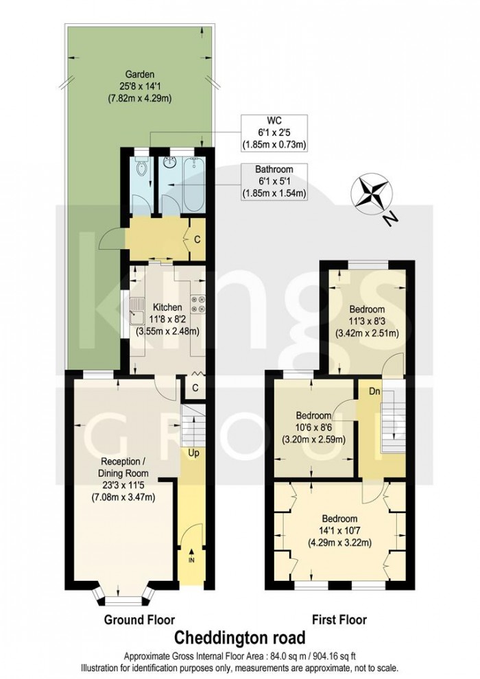 Floorplan for Cheddington Road, Edmonton, N18
