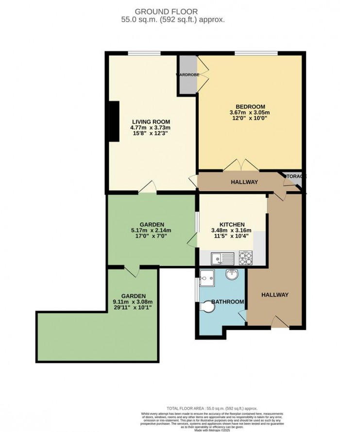 Floorplan for Woodside Gardens, London