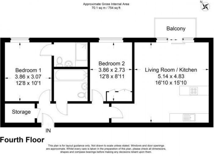 Floorplan for Queen Mary Avenue, London