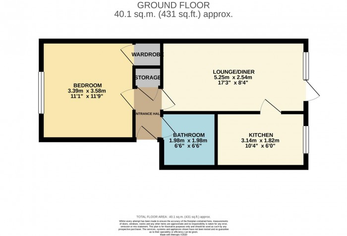 Floorplan for Verulam Avenue, London