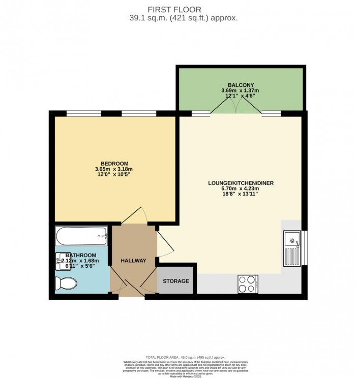 Floorplan for Lowe Close, Chigwell