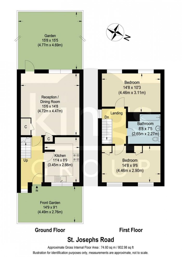 Floorplan for St. Joseph's Road, Edmonton, N9