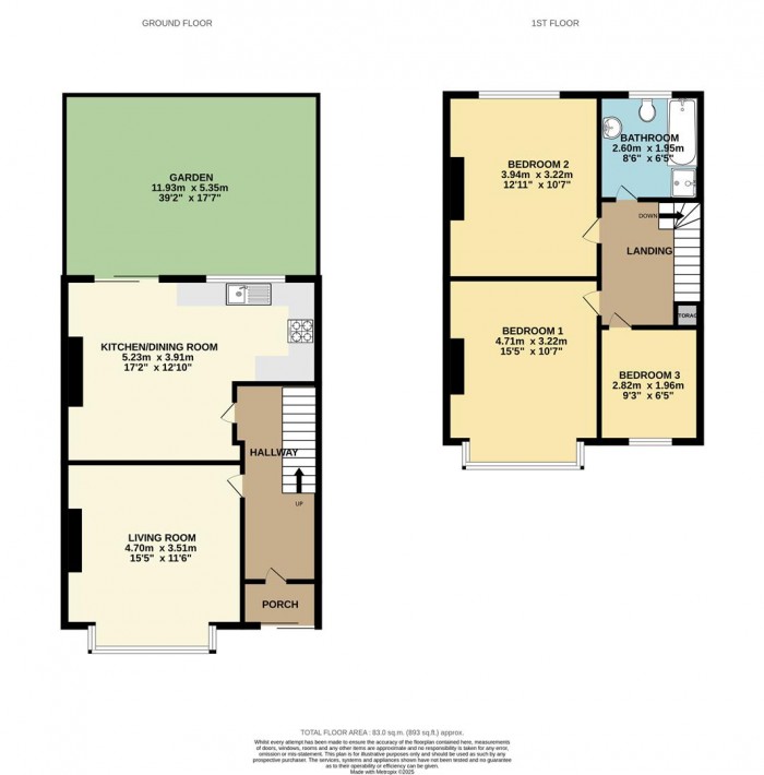 Floorplan for Mafeking Road, London