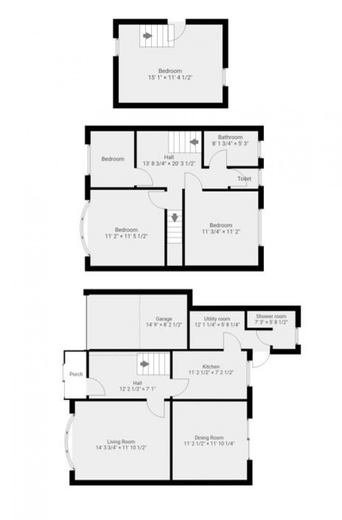 Floorplan for Dale View Crescent, London