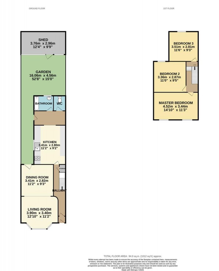 Floorplan for Almond Road, London