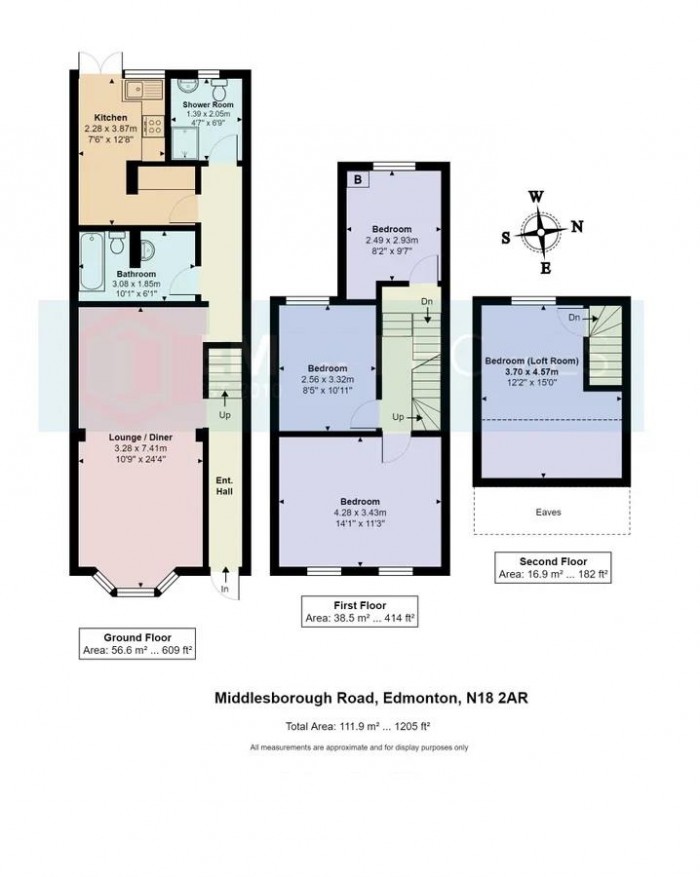 Floorplan for Middlesborough Road, Edmonton, N18