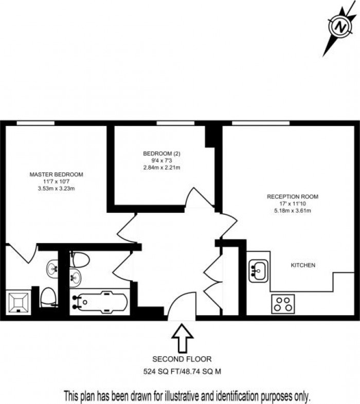 Floorplan for Fishguard Way, London