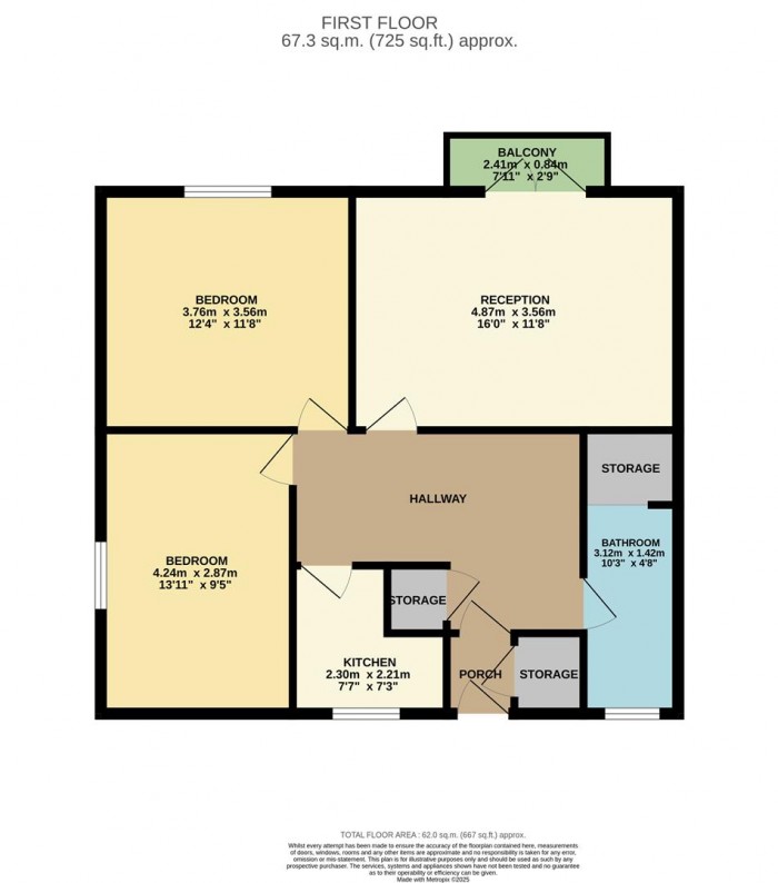 Floorplan for Kings Court, London