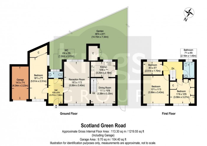 Floorplan for Scotland Green Road North, Enfield