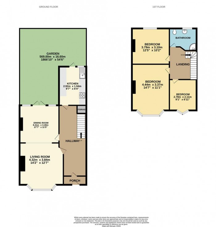Floorplan for Willoughby Lane, London